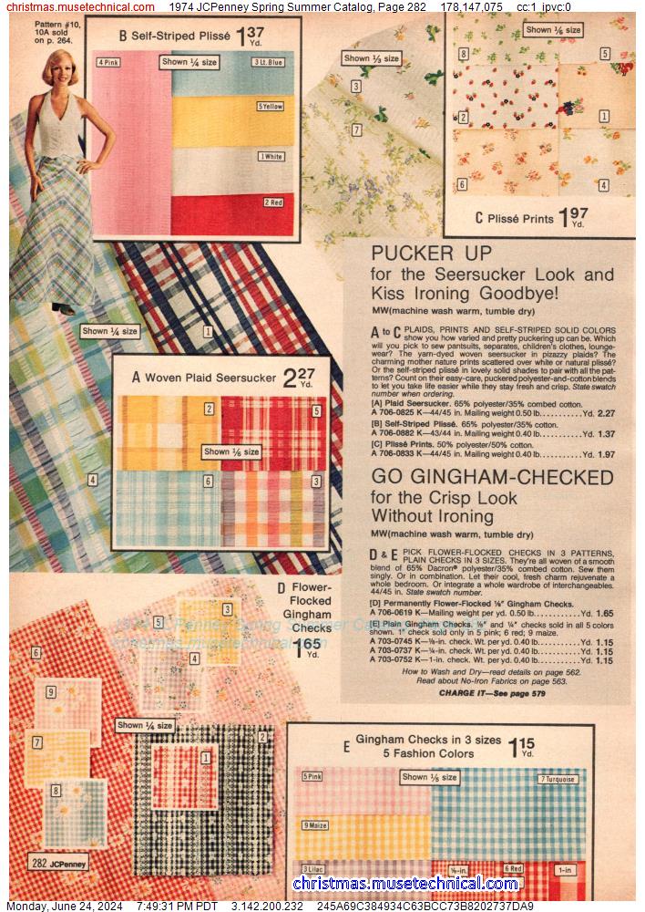 1974 JCPenney Spring Summer Catalog, Page 282