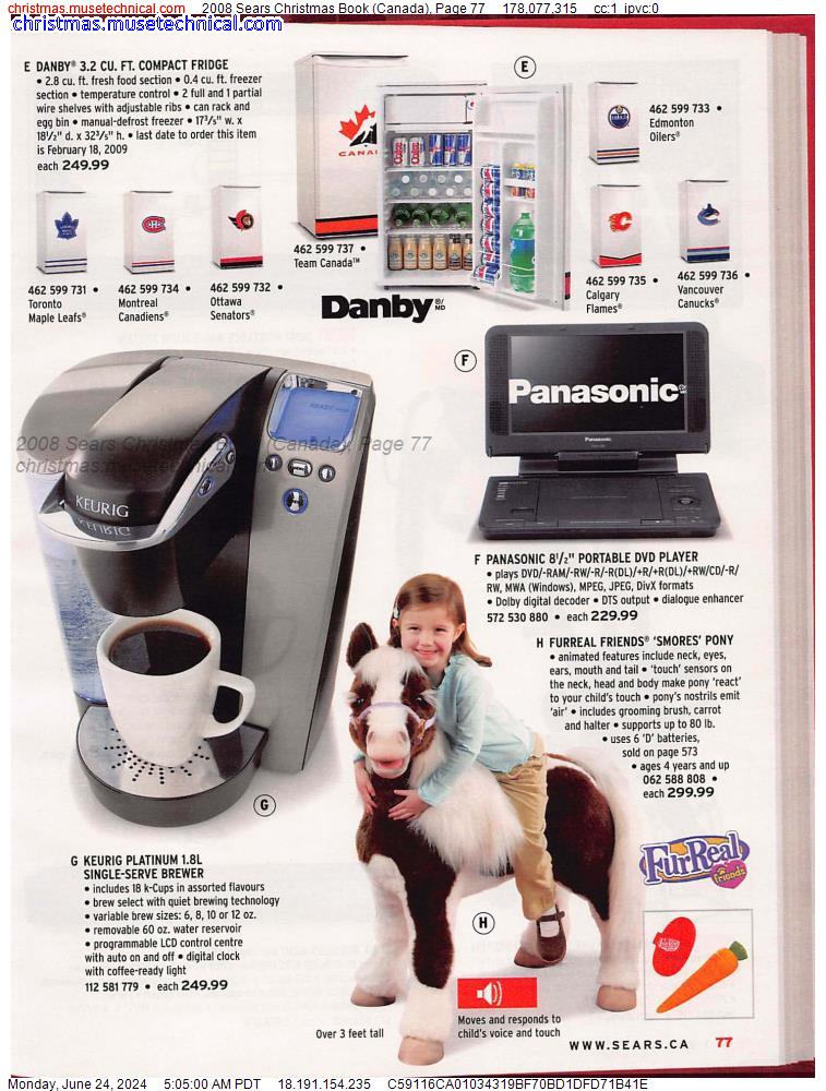 2008 Sears Christmas Book (Canada), Page 77