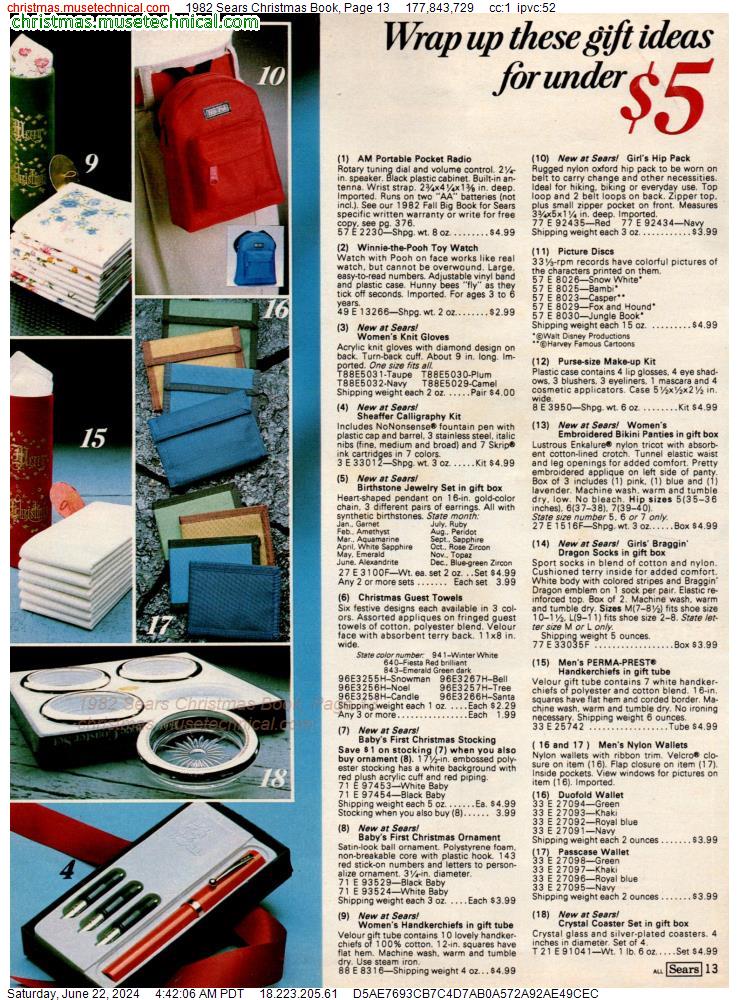 1982 Sears Christmas Book, Page 13
