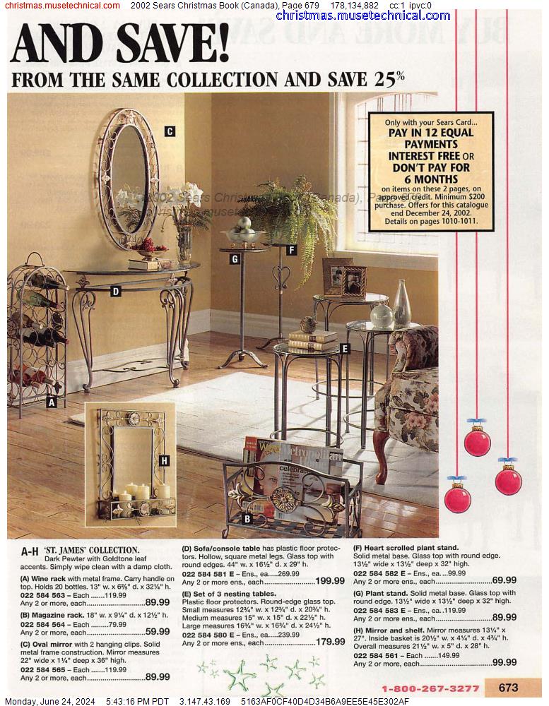 2002 Sears Christmas Book (Canada), Page 679