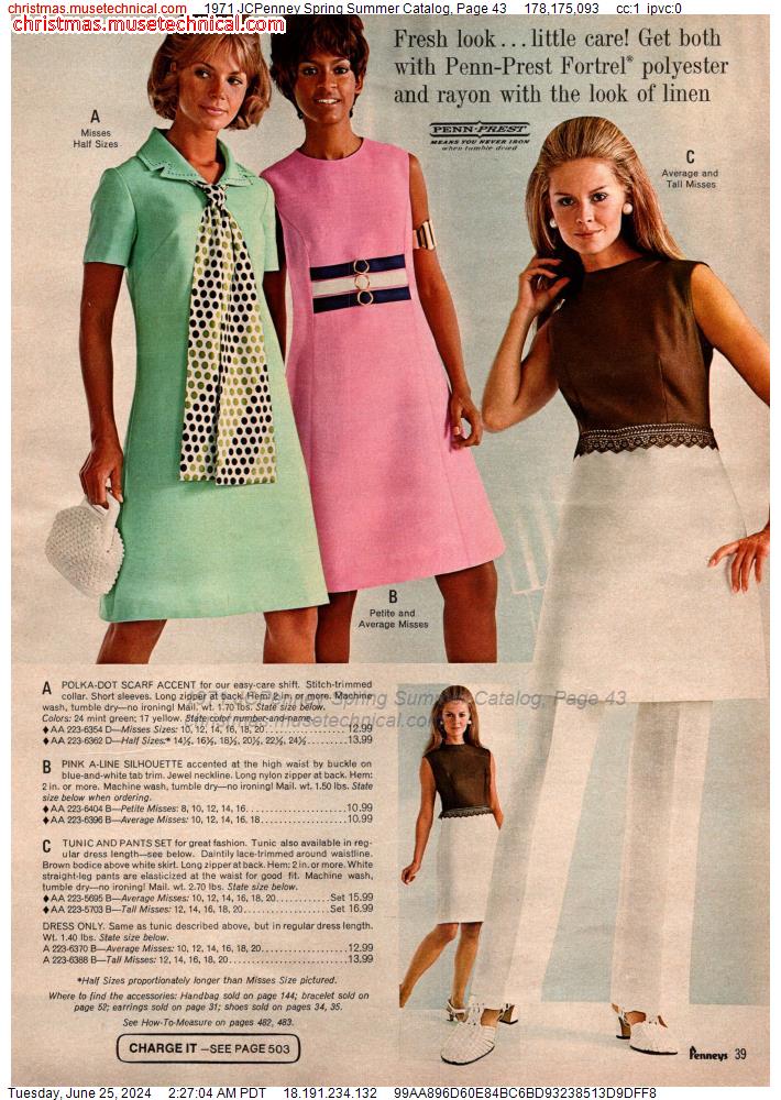 1971 JCPenney Spring Summer Catalog, Page 43