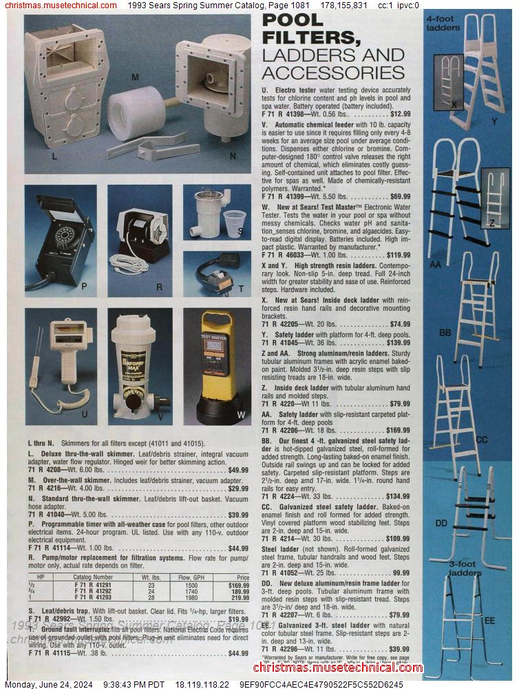 1993 Sears Spring Summer Catalog, Page 1081