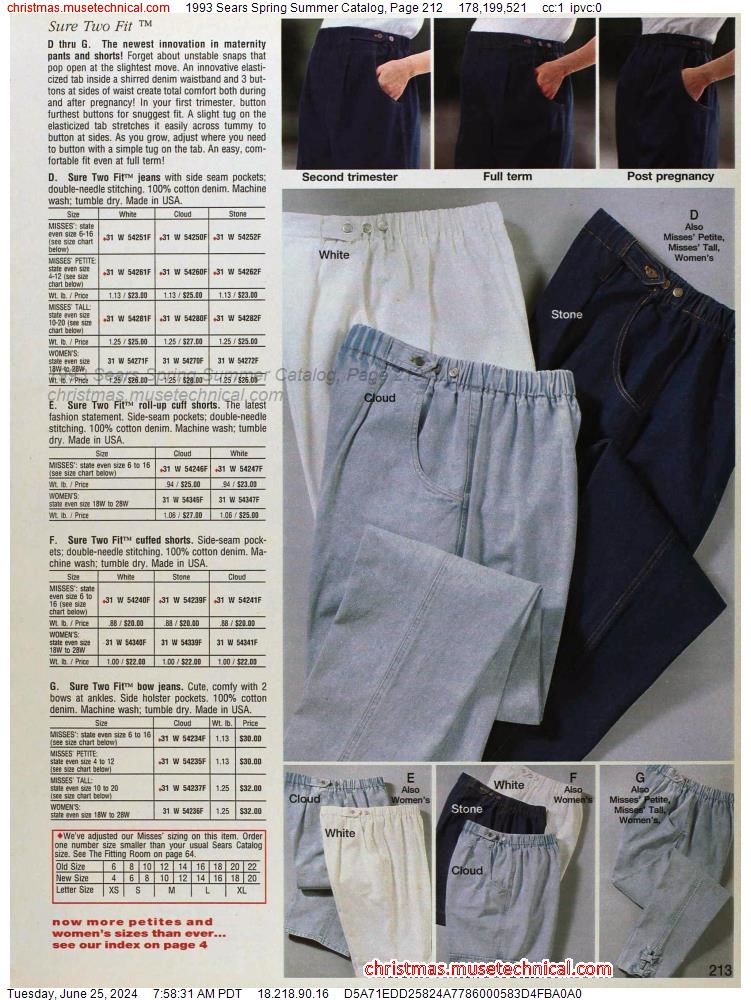 1993 Sears Spring Summer Catalog, Page 212