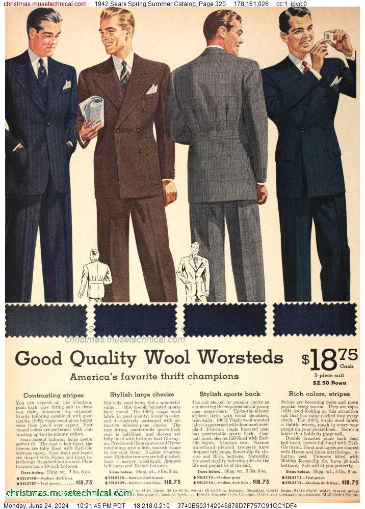 1942 Sears Spring Summer Catalog, Page 320