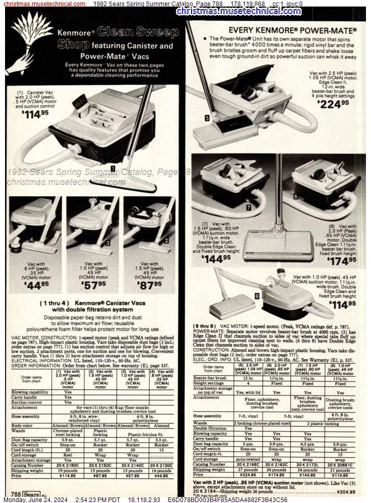 1982 Sears Spring Summer Catalog, Page 788