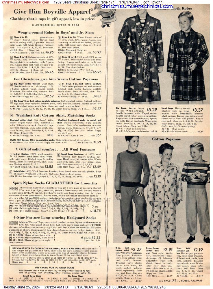 1952 Sears Christmas Book, Page 171