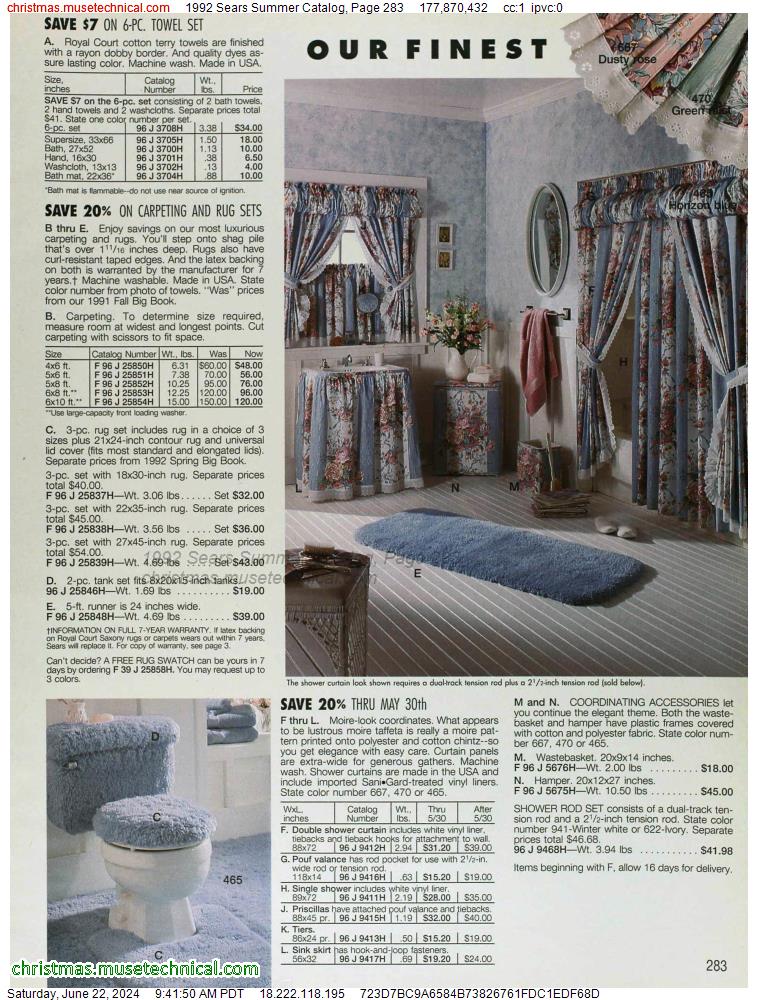 1992 Sears Summer Catalog, Page 283