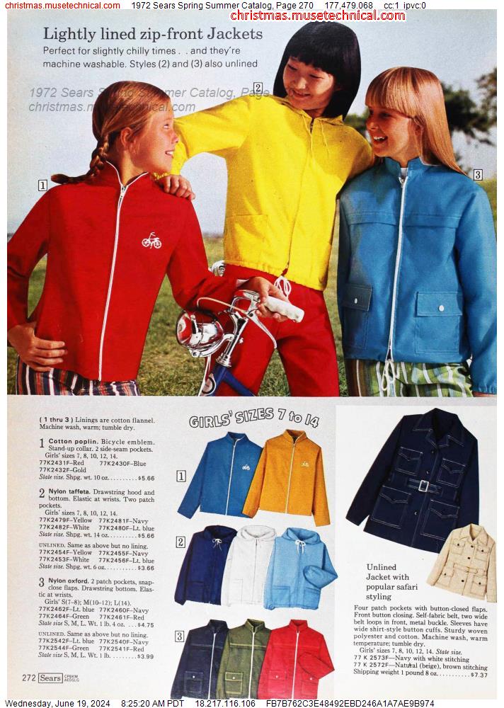 1972 Sears Spring Summer Catalog, Page 270