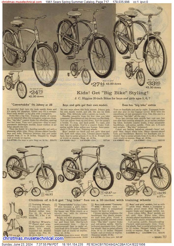 1961 Sears Spring Summer Catalog, Page 717