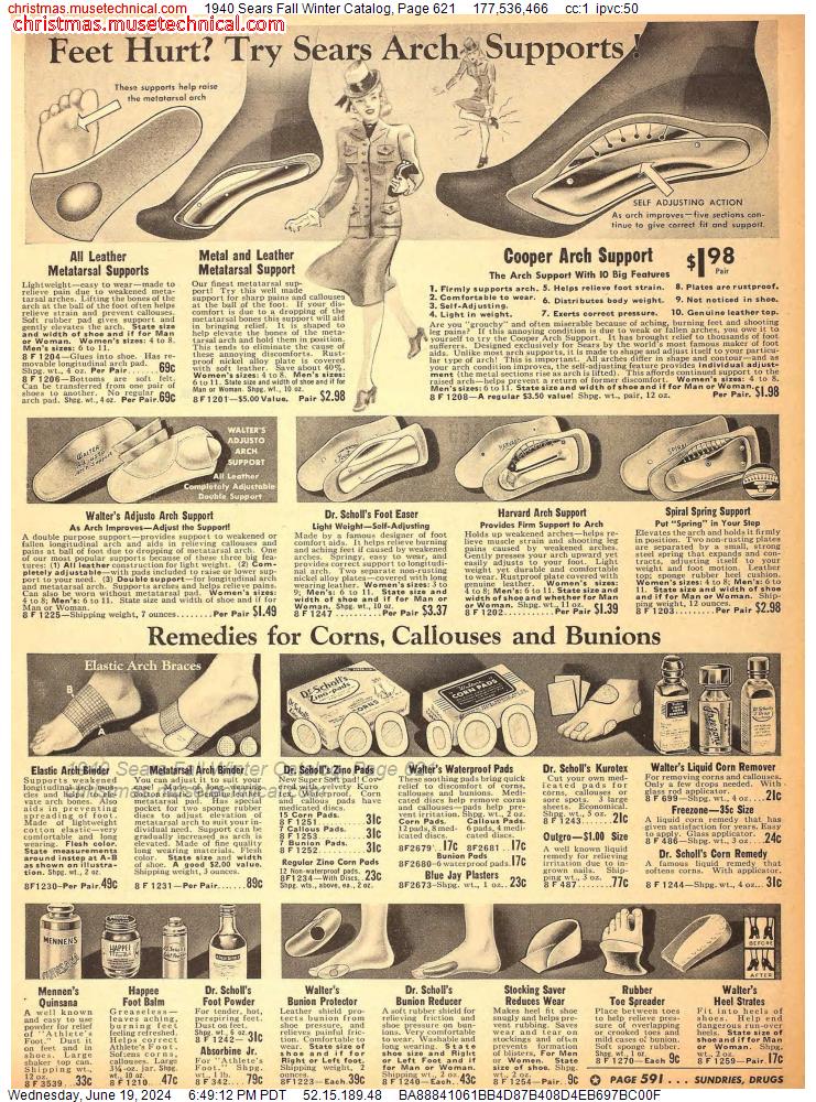 1940 Sears Fall Winter Catalog, Page 621