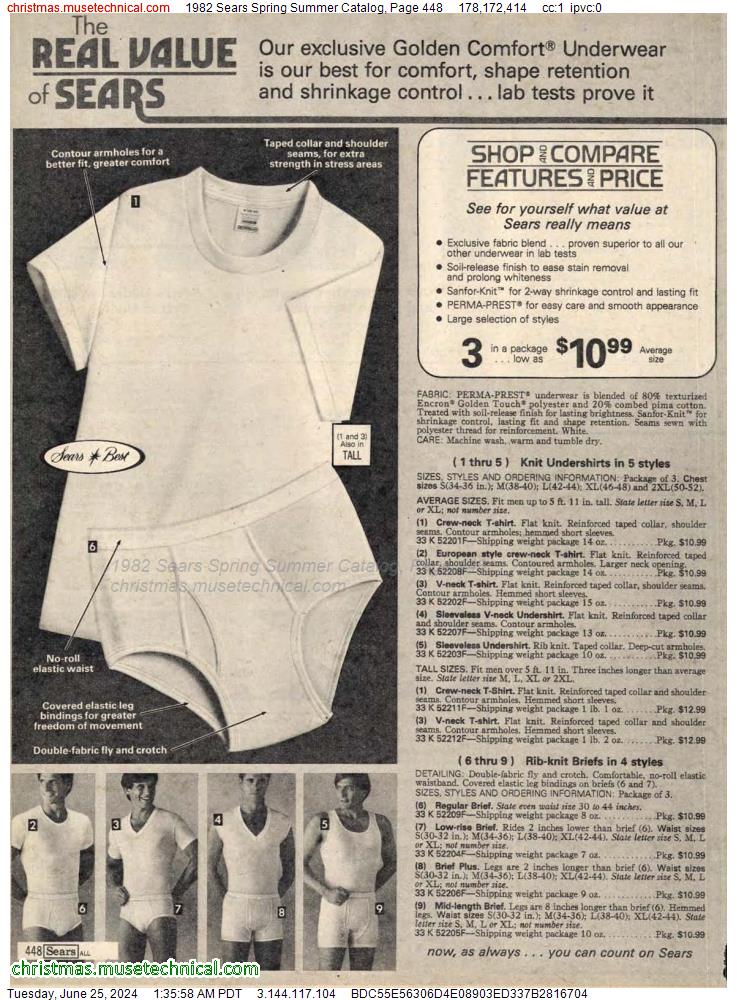 1982 Sears Spring Summer Catalog, Page 448