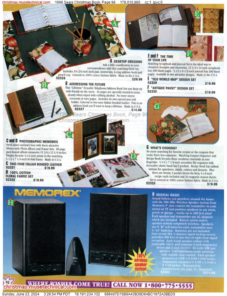 1996 Sears Christmas Book, Page 98