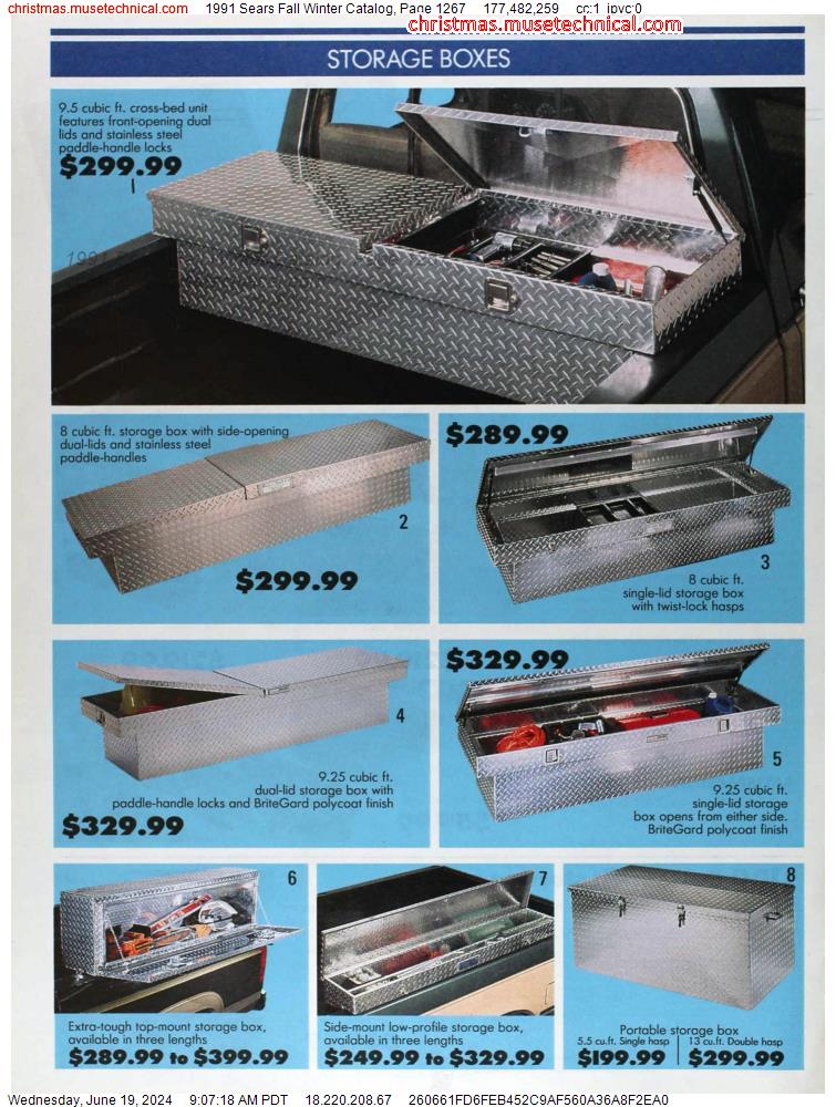 1991 Sears Fall Winter Catalog, Page 1267