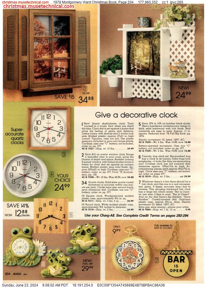 1978 Montgomery Ward Christmas Book, Page 204