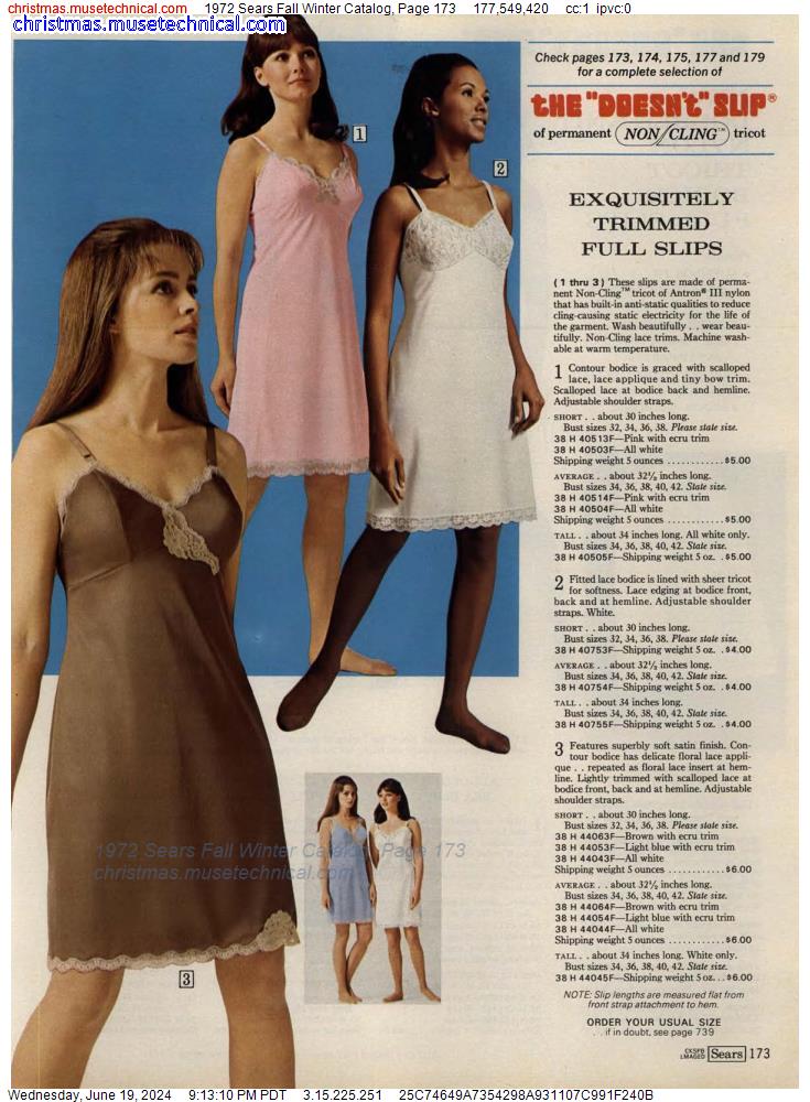 1972 Sears Fall Winter Catalog, Page 173