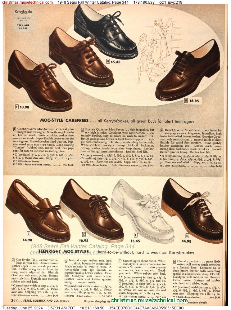 1948 Sears Fall Winter Catalog, Page 344