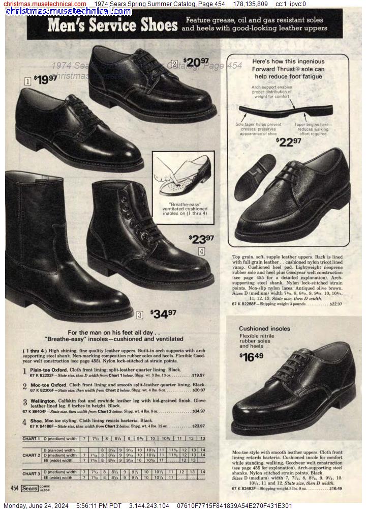 1974 Sears Spring Summer Catalog, Page 454