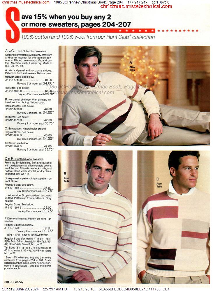 1985 JCPenney Christmas Book, Page 204