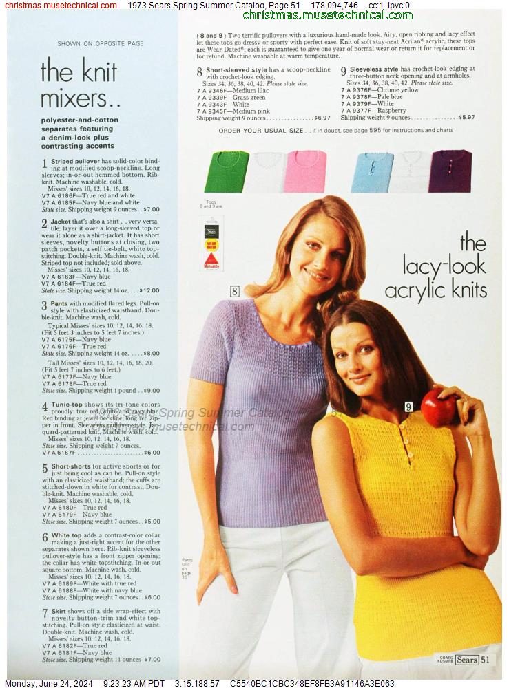 1973 Sears Spring Summer Catalog, Page 51