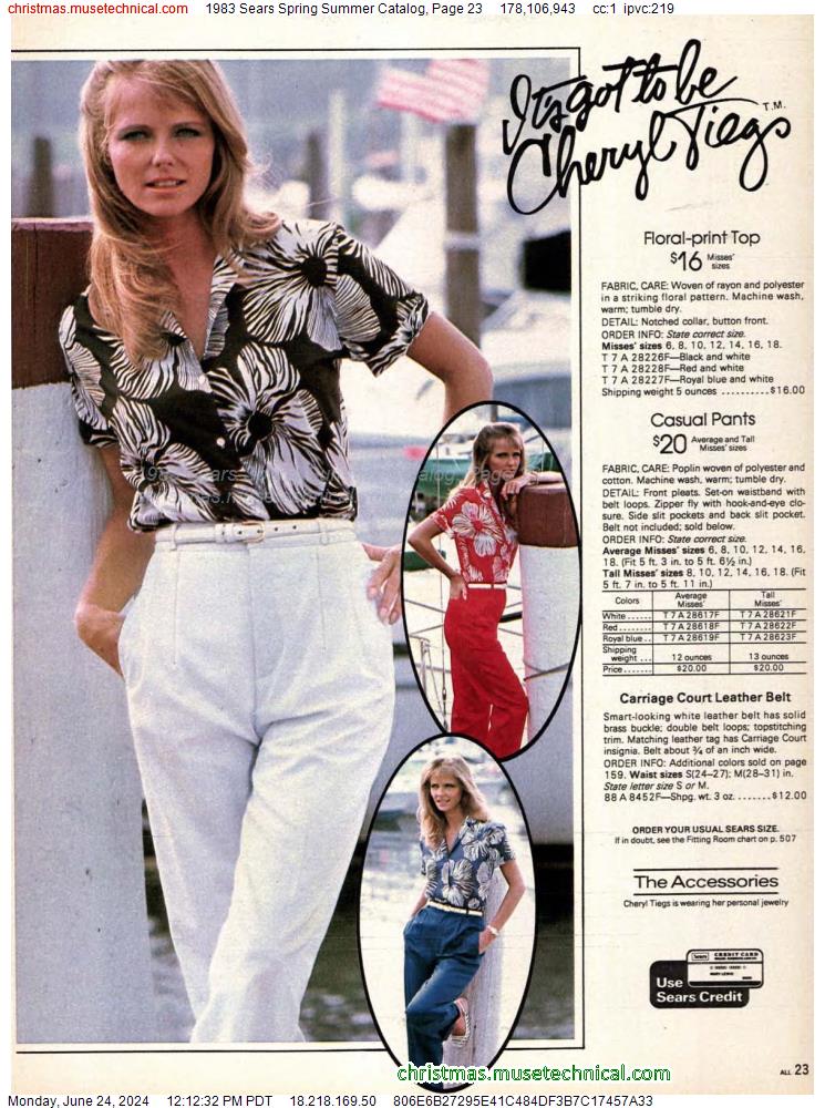 1983 Sears Spring Summer Catalog, Page 23