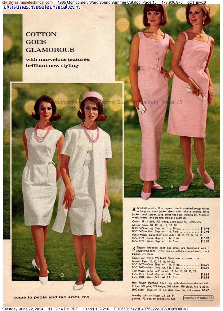 1965 Montgomery Ward Spring Summer Catalog, Page 15