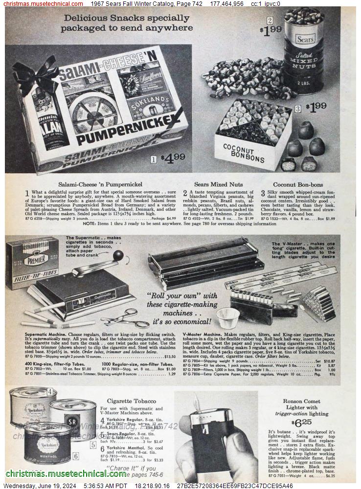 1967 Sears Fall Winter Catalog, Page 742