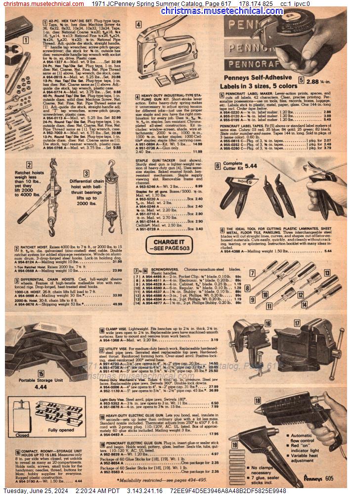 1971 JCPenney Spring Summer Catalog, Page 617
