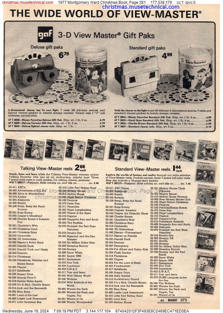 1977 Montgomery Ward Christmas Book, Page 381