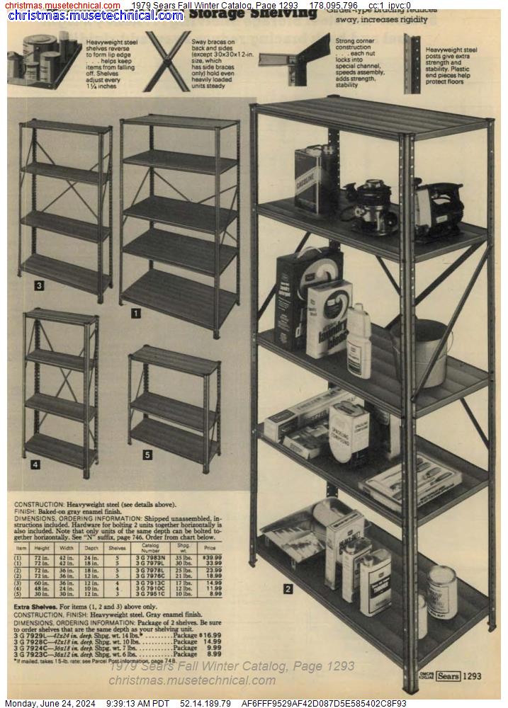 1979 Sears Fall Winter Catalog, Page 1293