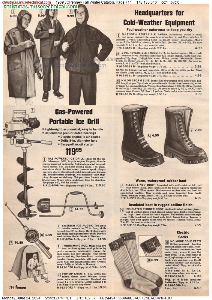 1969 JCPenney Fall Winter Catalog, Page 714