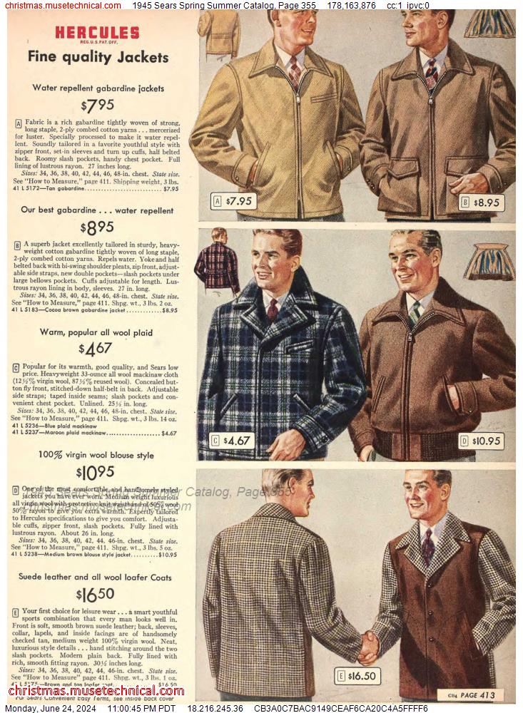 1945 Sears Spring Summer Catalog, Page 355