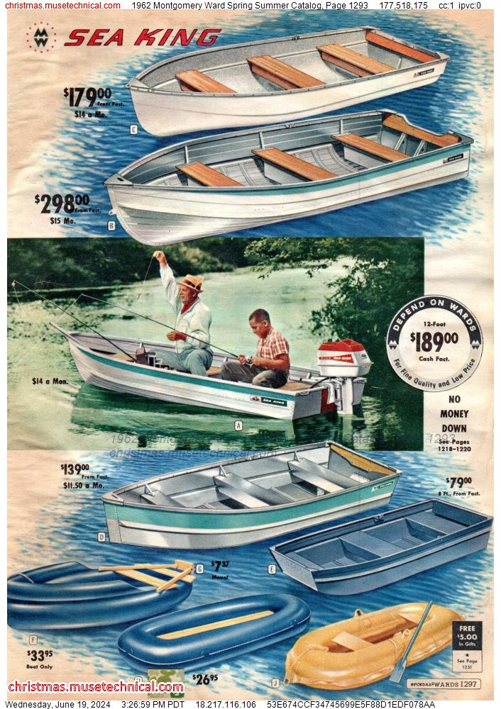 1962 Montgomery Ward Spring Summer Catalog, Page 1293
