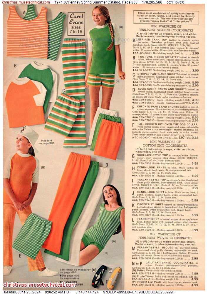 1971 JCPenney Spring Summer Catalog, Page 308