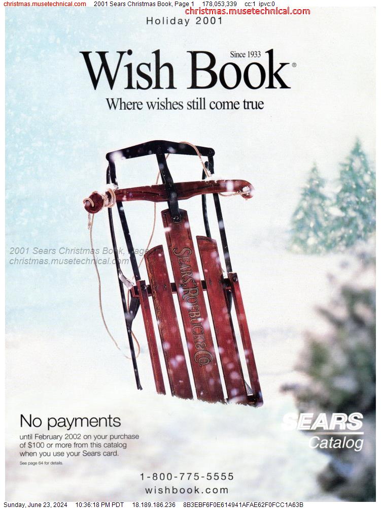 2001 Sears Christmas Book, Page 1