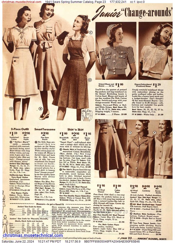1941 Sears Spring Summer Catalog, Page 23