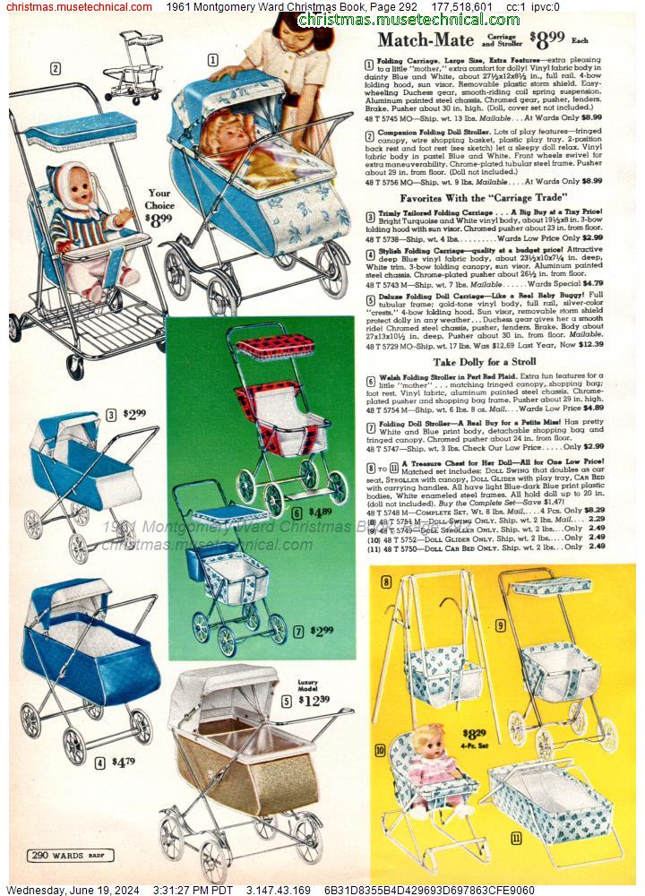 1961 Montgomery Ward Christmas Book, Page 292