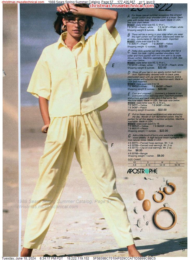 1988 Sears Spring Summer Catalog, Page 57