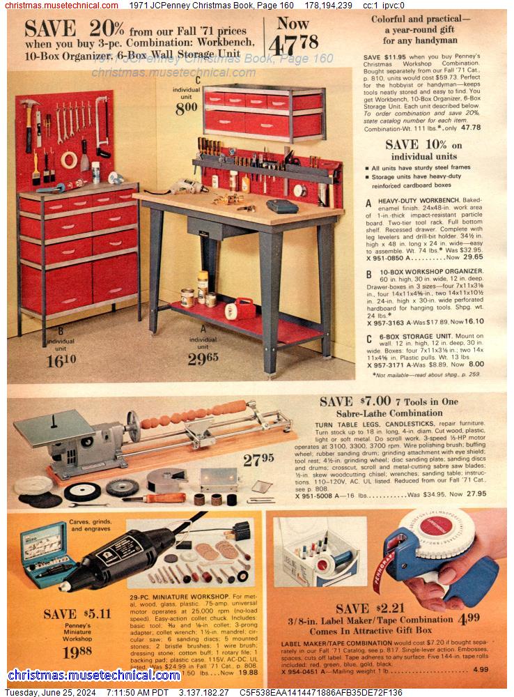 1971 JCPenney Christmas Book, Page 160