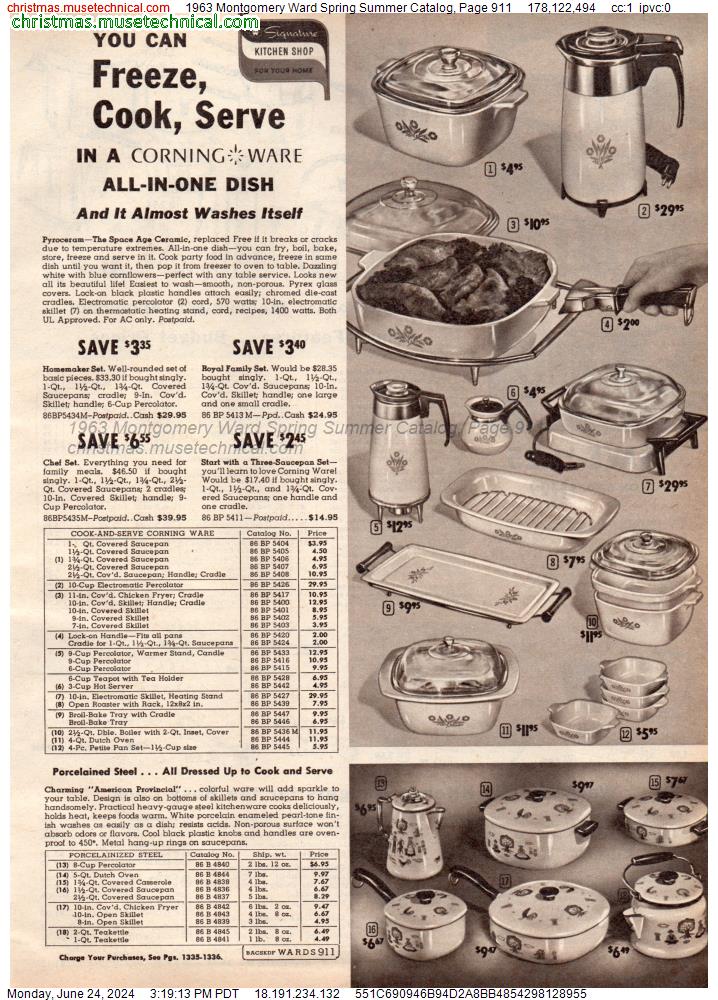 1963 Montgomery Ward Spring Summer Catalog, Page 911