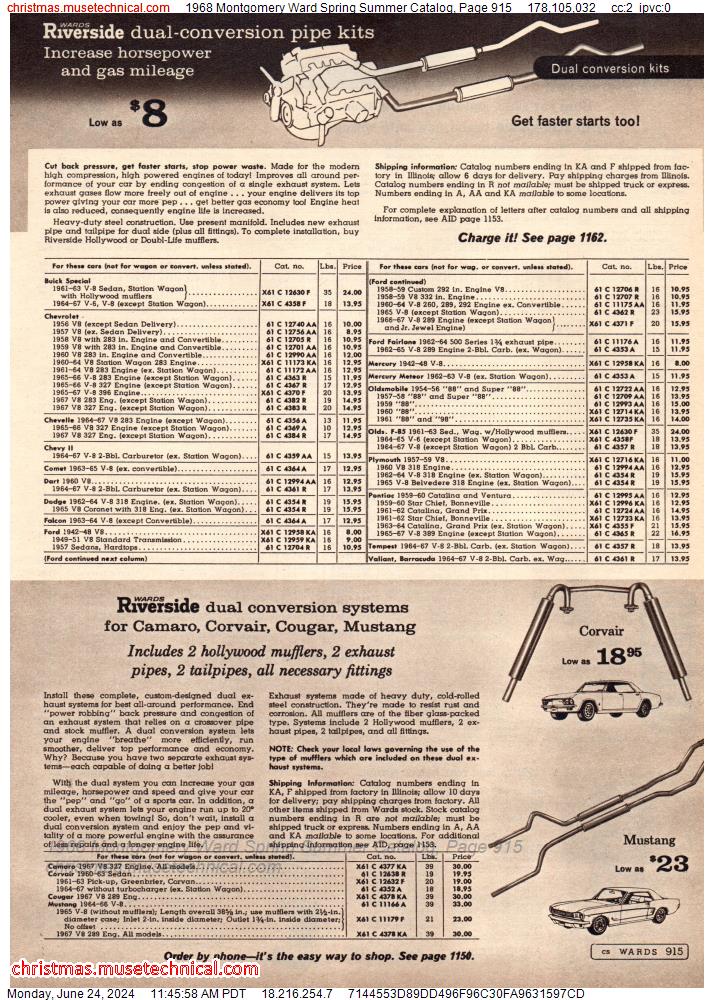 1968 Montgomery Ward Spring Summer Catalog, Page 915