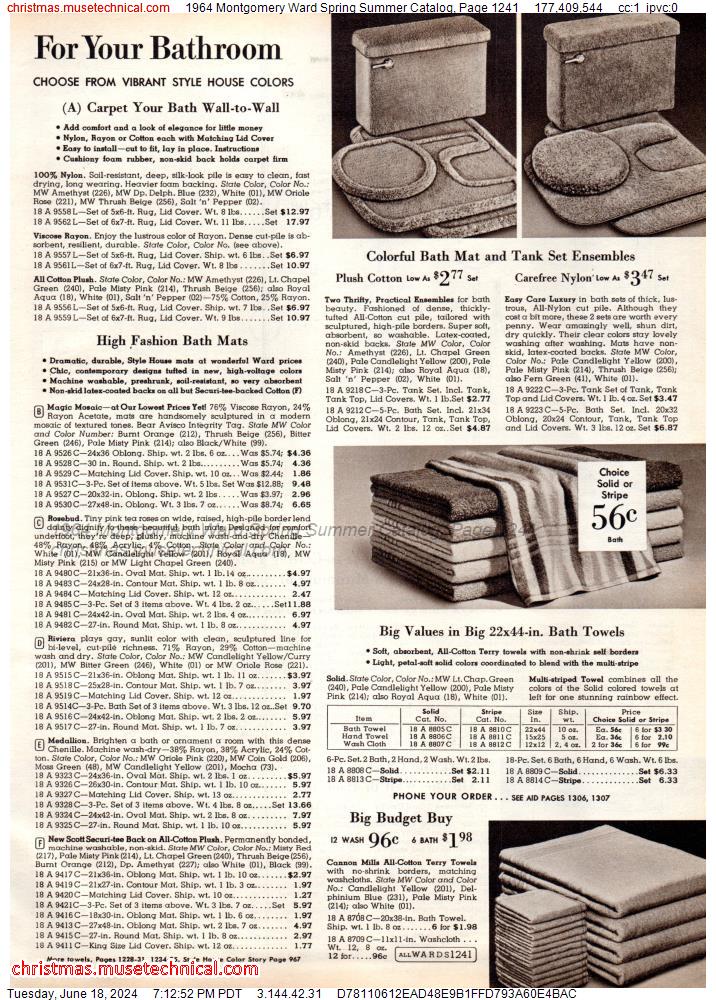 1964 Montgomery Ward Spring Summer Catalog, Page 1241