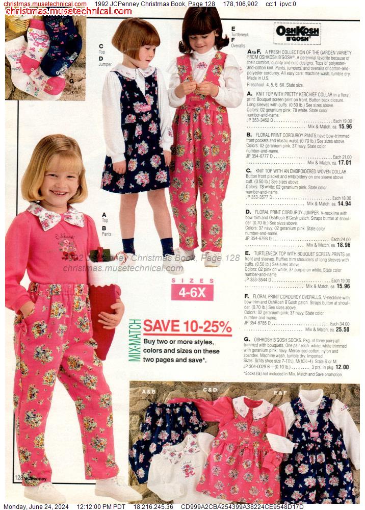 1992 JCPenney Christmas Book, Page 128
