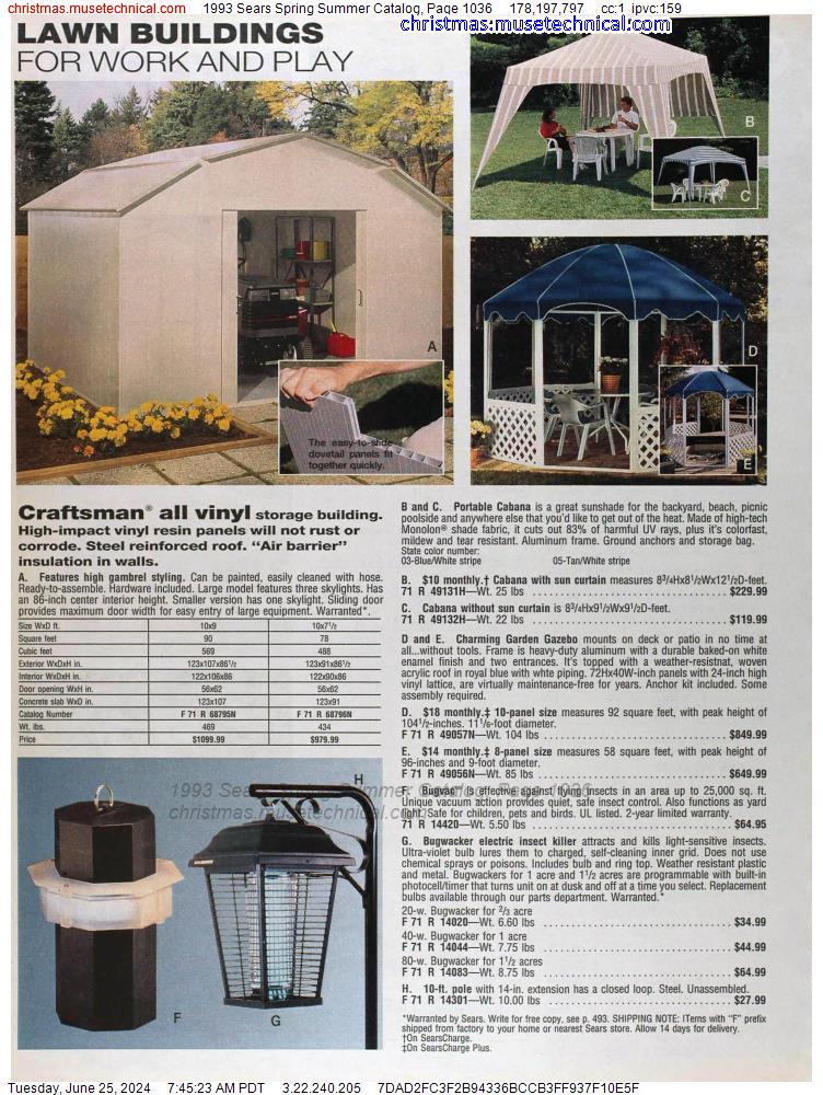 1993 Sears Spring Summer Catalog, Page 1036