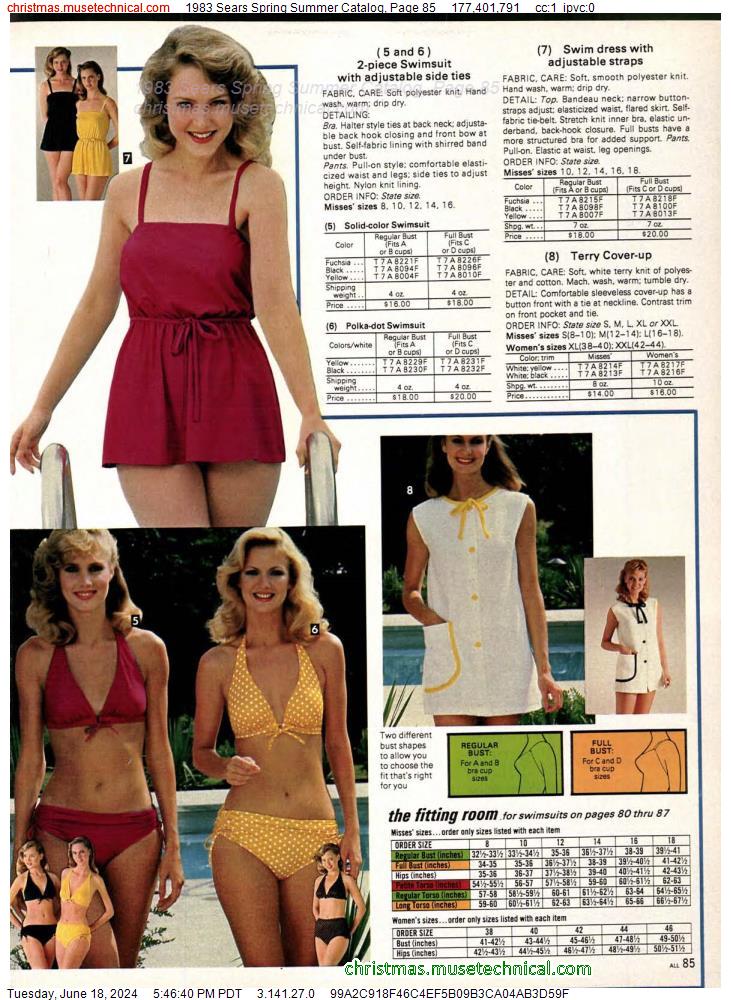 1983 Sears Spring Summer Catalog, Page 85