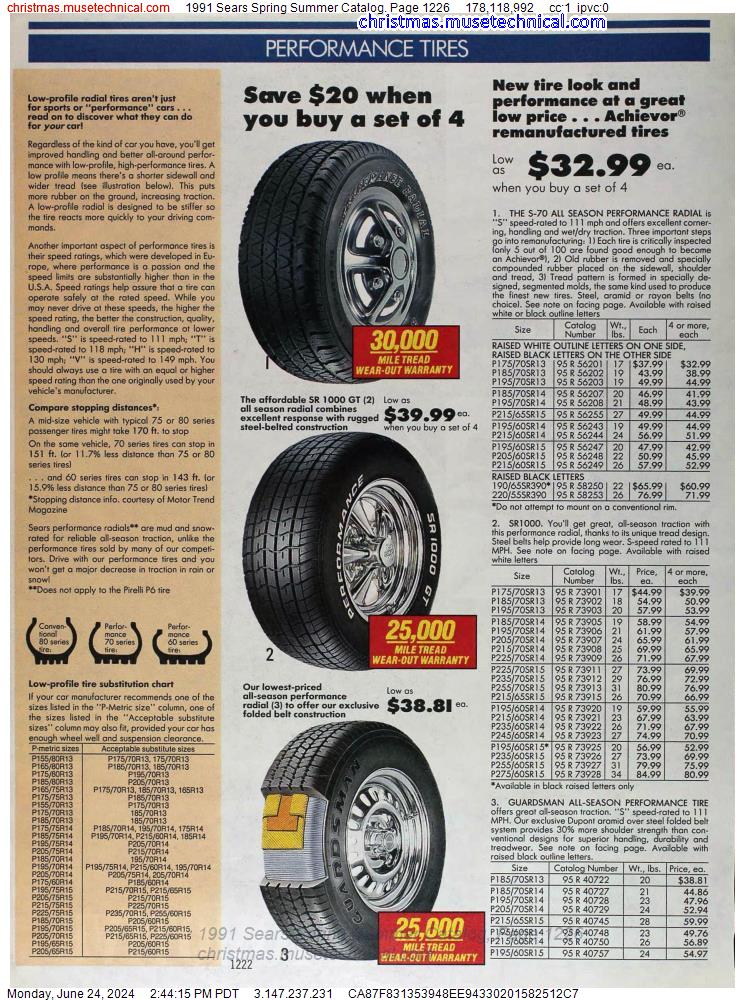 1991 Sears Spring Summer Catalog, Page 1226