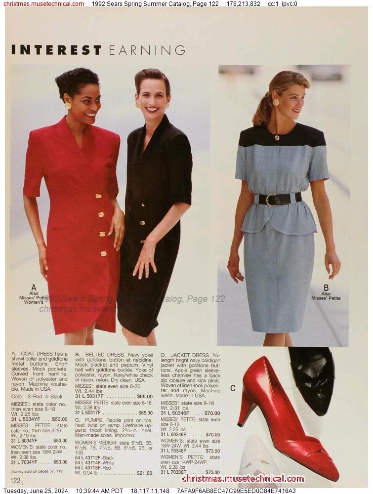 1992 Sears Spring Summer Catalog, Page 122