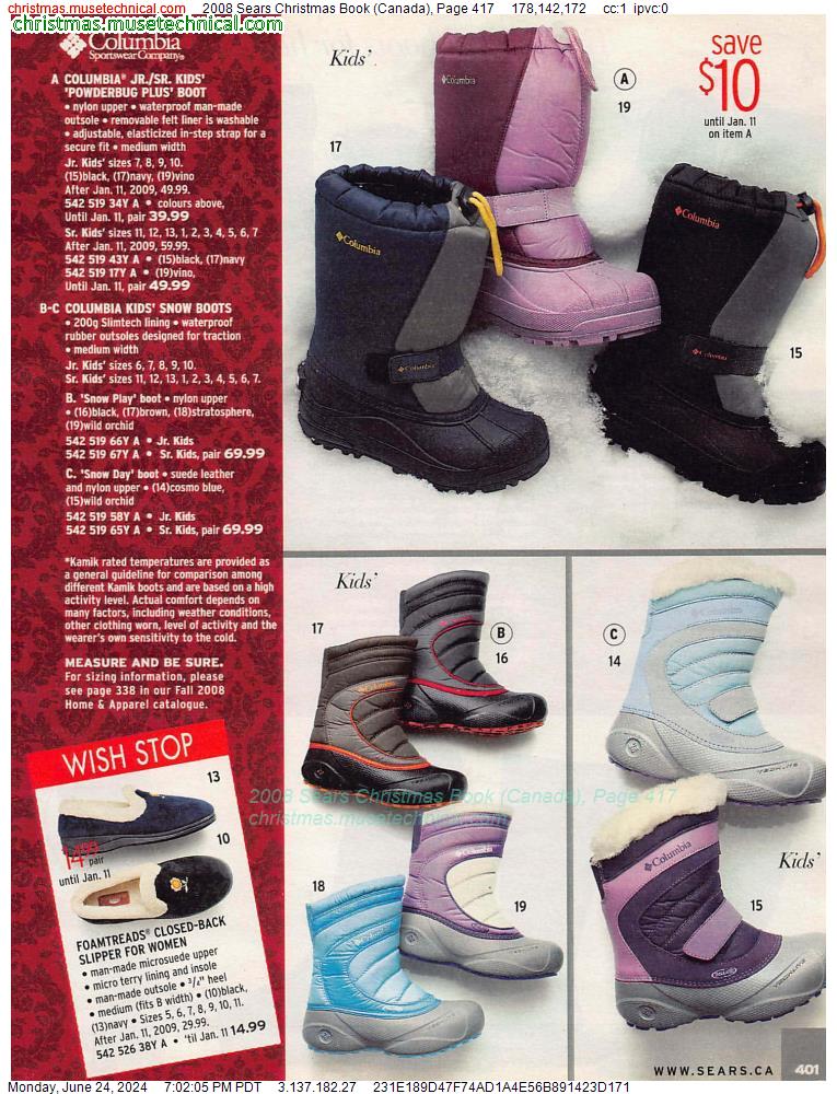2008 Sears Christmas Book (Canada), Page 417
