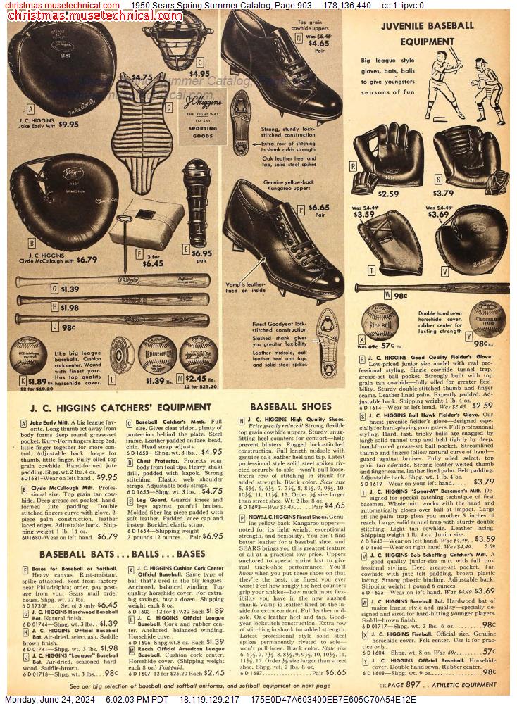 1950 Sears Spring Summer Catalog, Page 903
