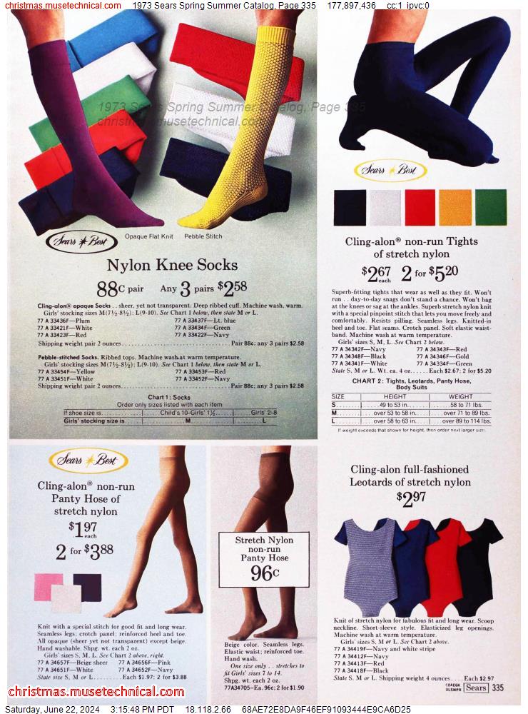 1973 Sears Spring Summer Catalog, Page 335
