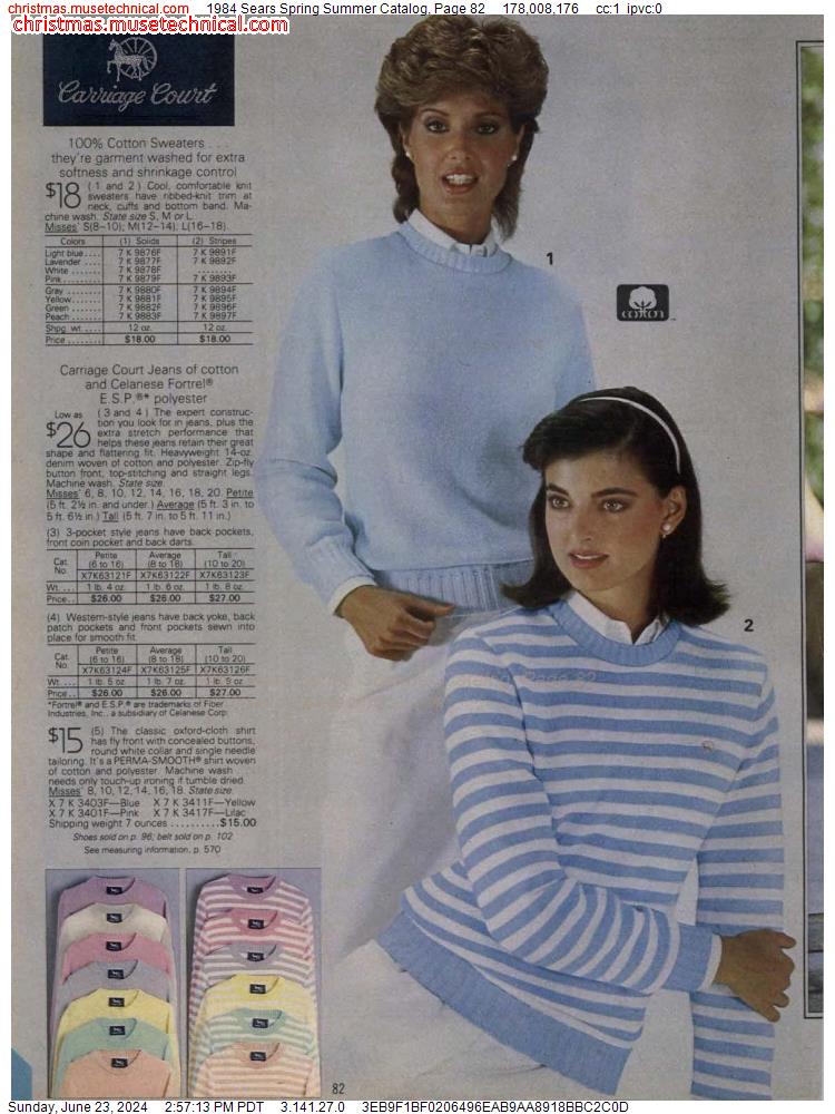 1984 Sears Spring Summer Catalog, Page 82